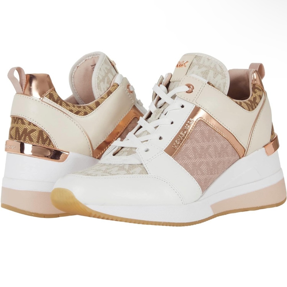 Michael Kors Georgie Trainer Natural Multi
